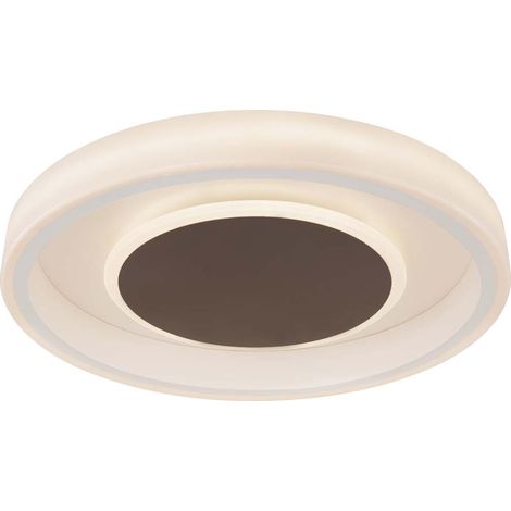 Plafoniera LED CCT Plafoniera con telecomando dimmerabile, bianco freddo 6500 luce diurna, 40 watt 2400 lumen 3000-6500 Kelvin, DxH 50x9 cm