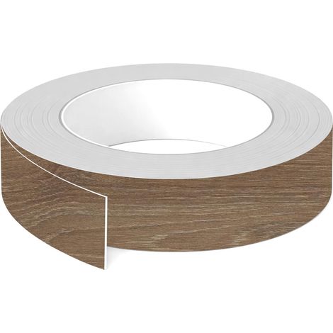 1x Bande de chant ABS sans colle 23 mm x 5 m épaisseur 0,8 mm facile à appliquer bricolage étagère meuble panneau plan de travail bois stratifié, Chêne Davos chamois mat (1/3)