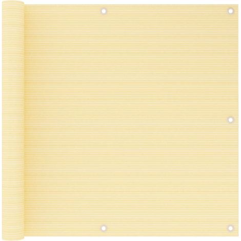 Brise vue pour balcon - Brise vent Écran de jardin Beige 90x600 cm PEHD BV797515 - BonneVie