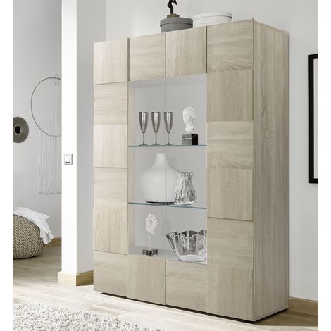 DOMO - vetrina moderna con 2 ante (1/2)