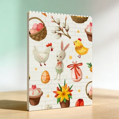 Cadre photo artistique adulte DIY en briques, cadeau romantique spécial (1/5)
