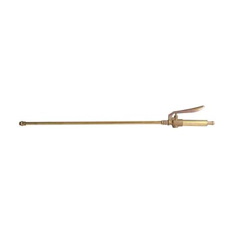 LANCIA + RUBINETTO A LEVA X POMPA - RAME/OTTONE MM 10 CM 50- 6 pezzi