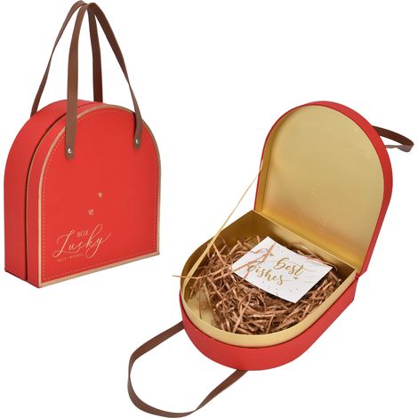 Coffret cadeau invitées mariage style bohème, boîte à dragées élégante pour demoiselles d'honneur, rouge écarlate (semi-fini, avec batterie intégrée) (1/5)