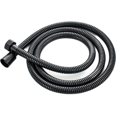 Tuyau étanche noir de 1,5 m, raccord universel, acier inoxydable (1/5)