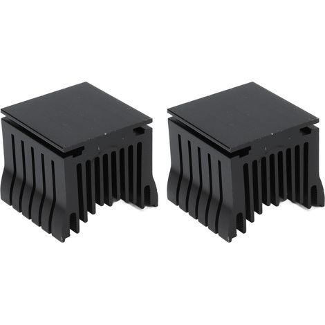 2 Stück Aluminium-Kühlkörper für 3D-Drucker-Motherboards, South-North-Bridge-Chipsatz, Einzelkühlung, Schwarz (1/5)