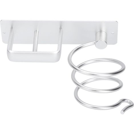 Wandregal aus Aluminium, Haartrocknerablage, Organizer, Halter, Ständer für Badezimmer (1/5)