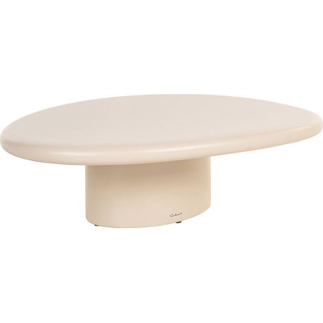 table basse design sandstone pour salon et terrasse moderne - sable clair naturel (1/5)