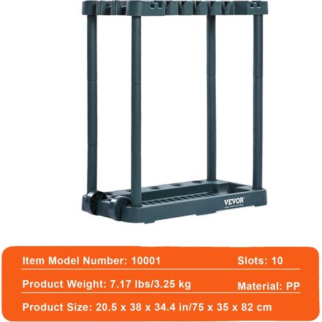 Organisateur d'outils, 10 emplacements, construction durable, 10 emplacements (1/2)
