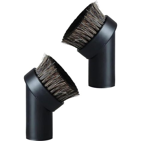 2-Piece Round Dusting Brush Set, Round Dust Brush, Round Nozzle Brush with 32mm Connection, Home, Horse Hair (1/5)