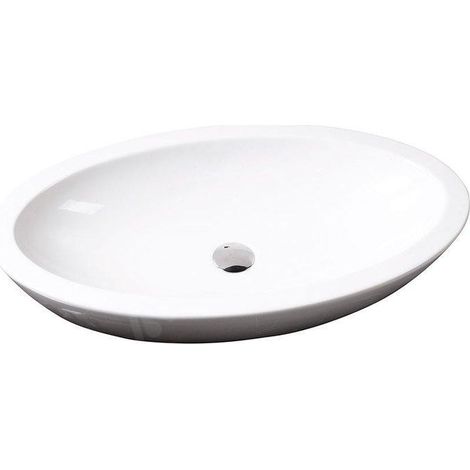 Sapho Isvea Dynasty - Lavabo ovale SISTEMA, 75x42 cm, blanc 10AR65075 (1/4)