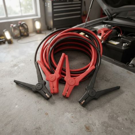 Cavi per batteria "Topex" di soccorso da 400 Ampere lunghi 2,5 mt (1/3)