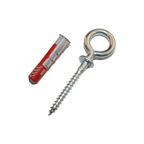 DUOPOWER Universal-Dübel 5x25mm + Öse - 8 Stück.
