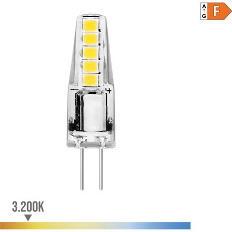 BI-PIN-SILIKON-GLÜHBIRNE LED G4 12V 2W 180lm 3200K WARMES LICHT Ø1x3,7cm