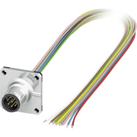 Phoenix Contact 1441561 Sensor-/Aktor-Einbausteckverbinder M12 Stecker, Einbau 0.50 m Polzahl Sensor