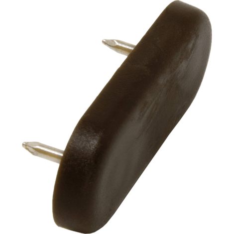 16 x Patins glisseurs en Plastique avec Clou/Bruns / 18x44 mm/rectangulaire/Pieds glisseurs en Plastique à Clou pour Meubles (1/3)