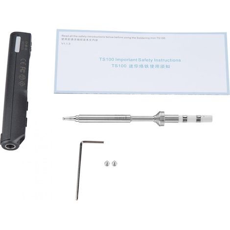 Fer à souder TS100, outil de réparation de fer à souder électrique numérique Programmable Portable pour le soudage de composants électroniques(TS100-BC2) (1/5)