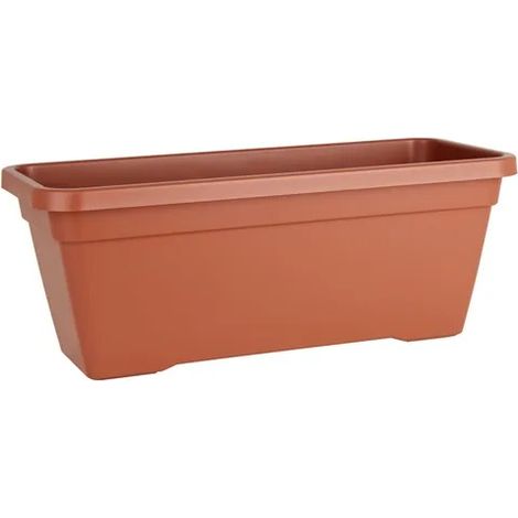 PLASTICFORTE jardinera 80x40x33,5 terracota 11735 , Jardinera 80x40x33,5 cm terracota 11735 Material: Plástico. -Color: TerracotaMedidas: 80x40x33,50CM