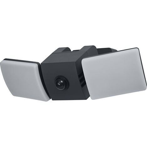 OSRAM Applique extérieure gris foncé, blanc chaud, 3000 K, IP54, capteur de lumière, polycarbonate (PC), 535 lm, 5 W, LED installée en permanence (1/4)