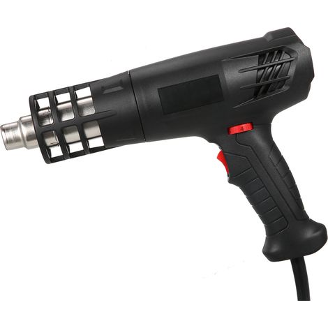 Pistolet à air chaud 1600-2000W, kit thermique avec réglage double température (50°C550°C), outil chauffant rapide, 4 buses pour artisanat, gaine thermorétractable, emballage, décapage peinture, résin (1/4)