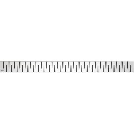 Alca - Grille pour caniveau à douche linéaire 95 cm, inox poli ZIP-950L (1/3)