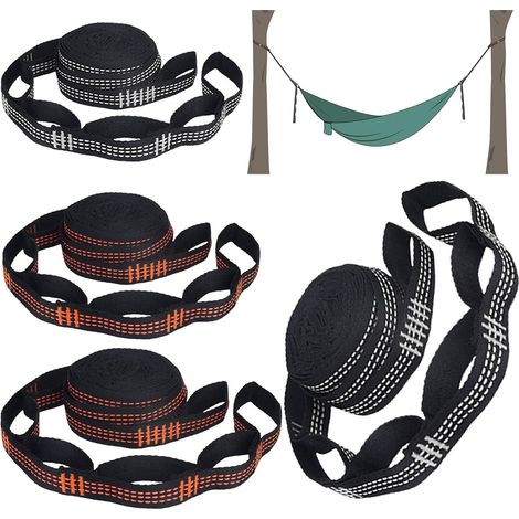 Sangles Cintre Arbre Hamac Attache Hamac Poteau Ensemble de Fixation pour Chaise Suspendue Barres de Fixation Hamac Suspension D'accessoires pour Hamac de Camping Pieds Hamac Sangles Attache Hamac (1/5)