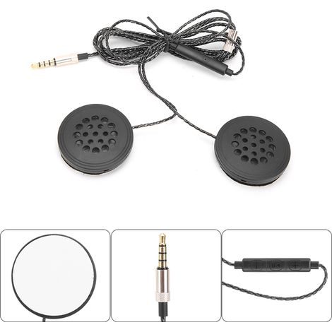 Écouteurs filaires pour casque, intercom, microphone HD haute fidélité, mains libres (1/5)