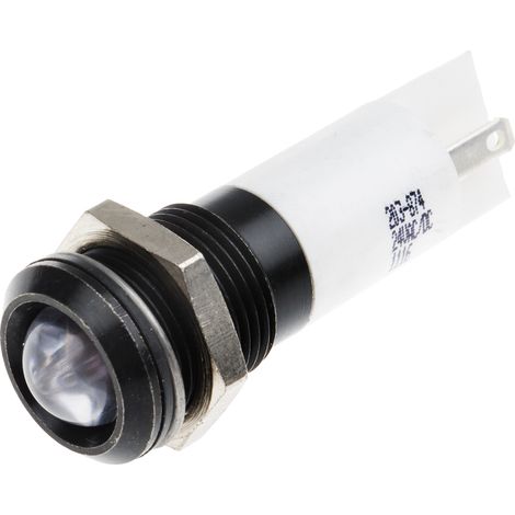 Voyant LED lumineux Blanc RS PRO, dia. 14mm, 24V c.c., IP67 ( Prix pour 1 )
