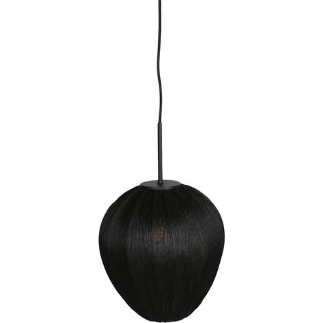 Mexlite - suspension - HaloSwap - noir - lin - Ø 25cm - E27 - (1/4)