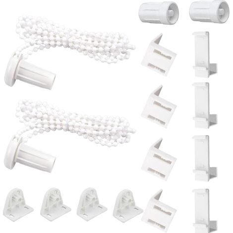 Enrouleurs,2 Pcs Fixation pour Store Enrouleur,Mecanisme Store Enrouleur,pour Stores enrouleurs Fixation pour Store fenetre Store Enrouleur(17 mm/PVC/sans percage) (1/5)