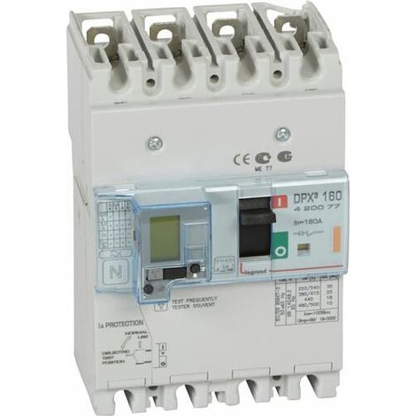 Interruttore Magnetotermico Differenziale DPX³160, Potere di Interruzione 25kA, 400V, 4P, 160A - LEGRAND
