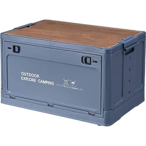 Boîte de rangement pliante de camping, boîte de rangement pour voiture, équipement de camping de voyage, bleu, LL bleu (1/5)