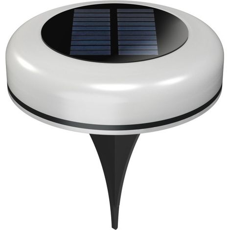 Twist - Lampada Solare da Esterno 1W Luce LED con picchetto 2700K/RGB, IP54, Angolo 180°, Classe III, ABS Nero - Beneito Faure