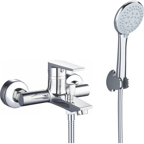 Grifo bañera-ducha cromado monomando para bañera Magro de Valaz (1/4)