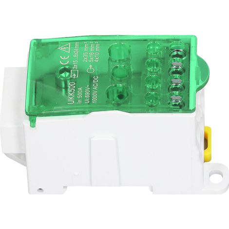 UKK500 C45 Klemmenblock-Anschlussdose 690V 500A Einpolige Schienenstrom-Anschlussdose Grün (1/5)