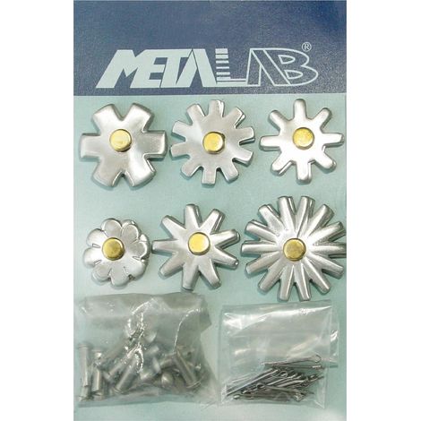 GRANDES roulettes de remplacement pour éperons, complètes avec rivets set 6 paires sujets assortis