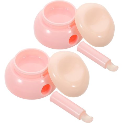 2-Piece Travel Lip Tin, 3.5g Round Refillable Plastic Lip Tin with Secure Lids, Compact Design for Makeup on the Go (1/5)