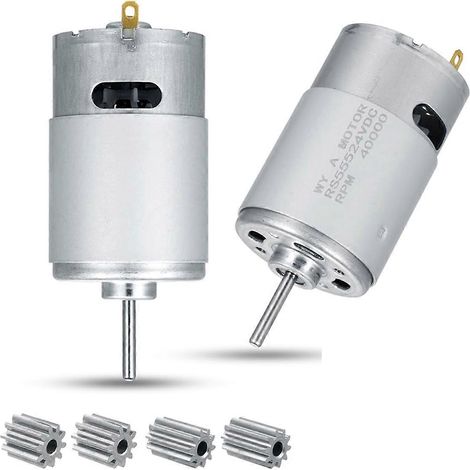 24V 40000RPM Elektromotor 2 Stück, RS555 Kinder-Elektroauto-Motoren
