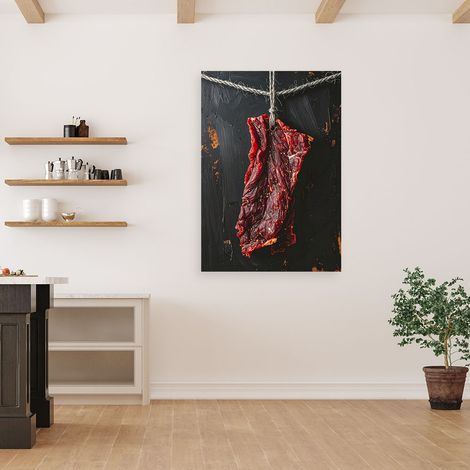 Wandbild Getrocknetes rotes Fleisch 70x100 (1/4)