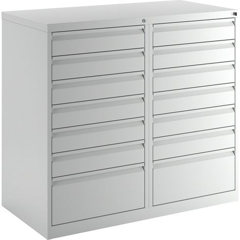 eurokraft basic, Armoire à tiroirs en acier, h x l x p 900 x