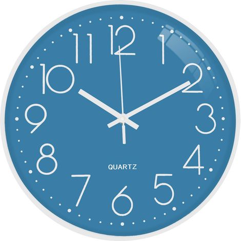 12-Zoll-Digitalwanduhr mit Geräuschlosigkeit – Quarzwerk, kein Ticken, große Uhr für Küche, Wohnzimmer, Schlafzimmer