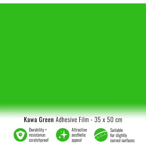 Pellicola Adesiva per Wrapping Verde Kawasaki - Dimensione: 35 X 50 CM