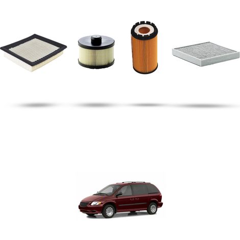 Kit tagliando 4 filtri compatibile con Chrysler Voyager (RG) 2.5 CRD 105kw dal 2001 (1/5)