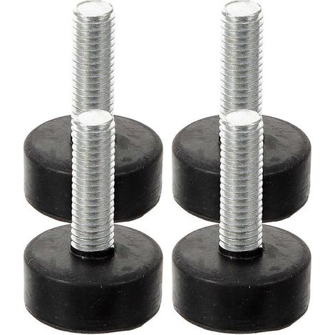 Lot de 4 pieds en caoutchouc professionnels, butoirs de pieds robustes pour meubles (1/5)