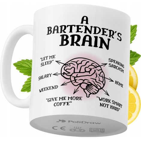 Lustige Kaffee- oder Teetasse mit witzigem Textdesign – ideal für Barkeeper, Geburtstage, Namenstage und Feiertage. Hochwertige Tasse für besondere Anlässe, ob zu Hause, im Büro oder bei der Arbeit. F