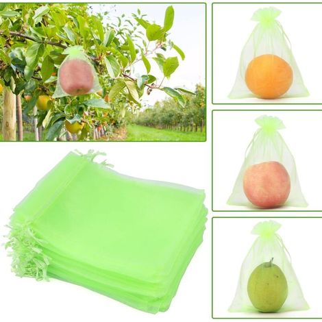 Sachet de protection pour raisin – Lot de 50 sachets en organza respirant 15x20 cm – Protection contre frelons et oiseaux – Réutilisables et lavables (1/5)