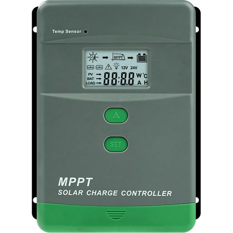 Regolatore di carica solare MPPT 60A Bluetooth, regolatore automatico per pannelli solari 12V/24V, tensione massima 100V, display LCD MRL6024