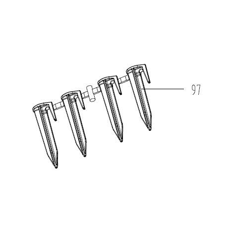 ORIGINAL WORX WR130E Robotermäher Spike-Set 130 Stück