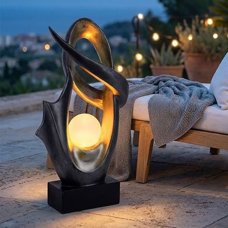 LED Solar Deko Außen Lampe Feuer Effekt Garten Terrassen Beleuchtung Design Leuchte silber (1/5)