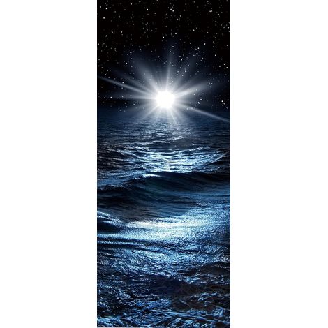 Stickers muraux pour porte - Décoration de chambre - PVC - Repositionnables - Dos autocollant - Papier peint - Pour chambre, salon et couloir - 200 x 77 cm (1/5)