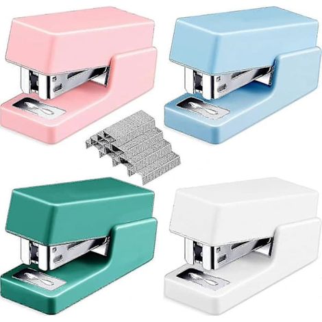 Pieces Small Staplers Mini Stapler with Staples Assorted Colors Small Stapler with Staples Colorful (1/4)